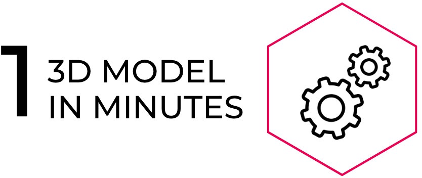 Reason #1: 3D models in minutes
