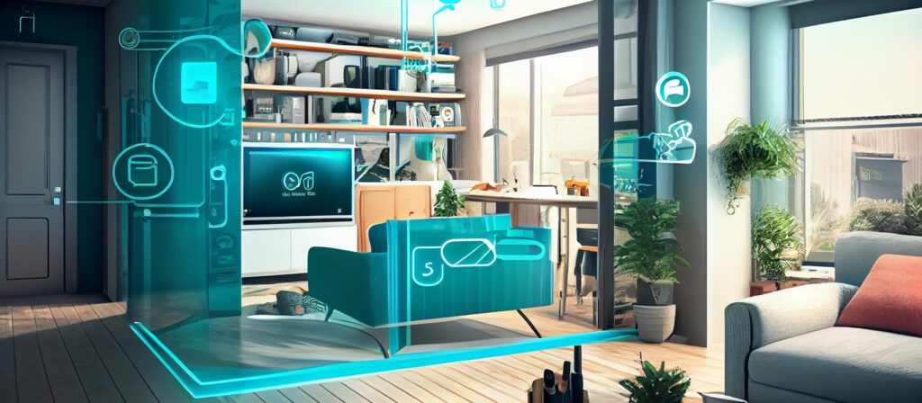 Living room pwowered with AI furniture recognition