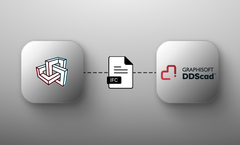 Logo of Metaroom connected via IFC file to DDScad Logo