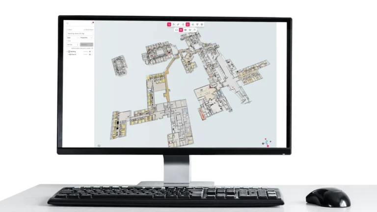 Desktop computer showing the large scan feature in Metaroom Workspace